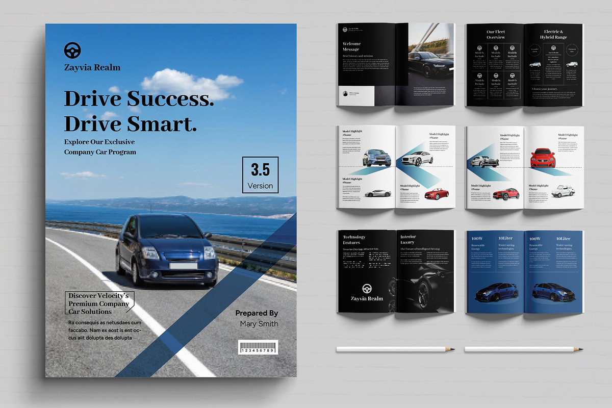 Car Product Brochure Template