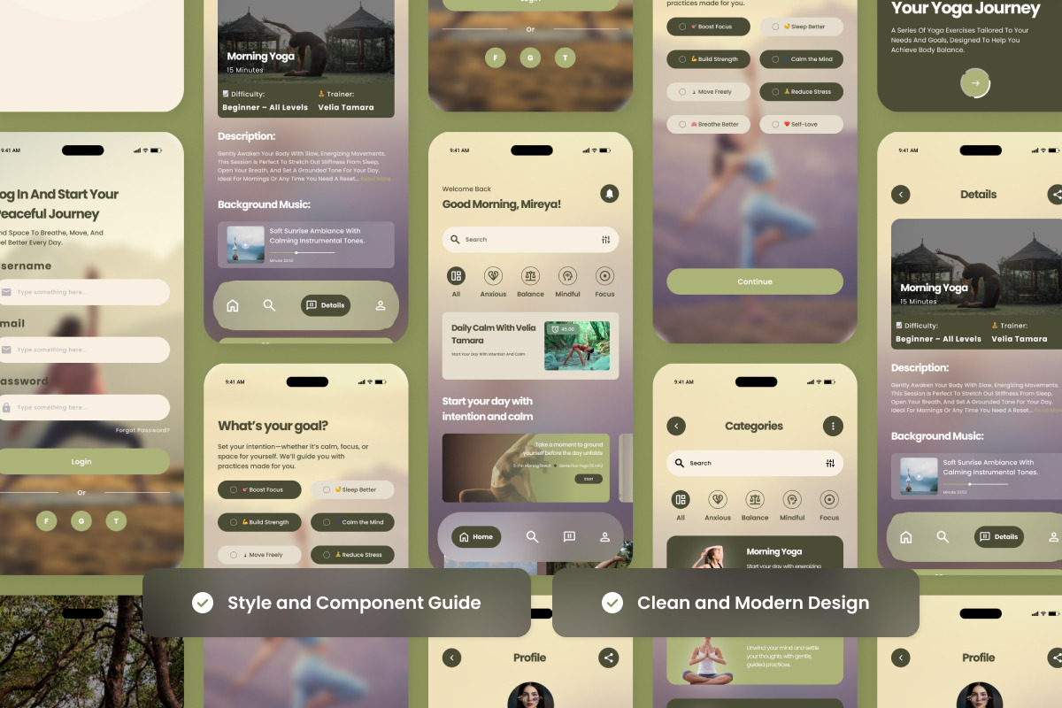 Tranquess – Yoga & Meditation App, an App Template by twinstd (Photo 3 of 5)