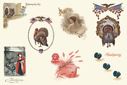 Vintage Holiday Graphics, an Illustration by Blue Line Design (Thumbnail 5 of 15)