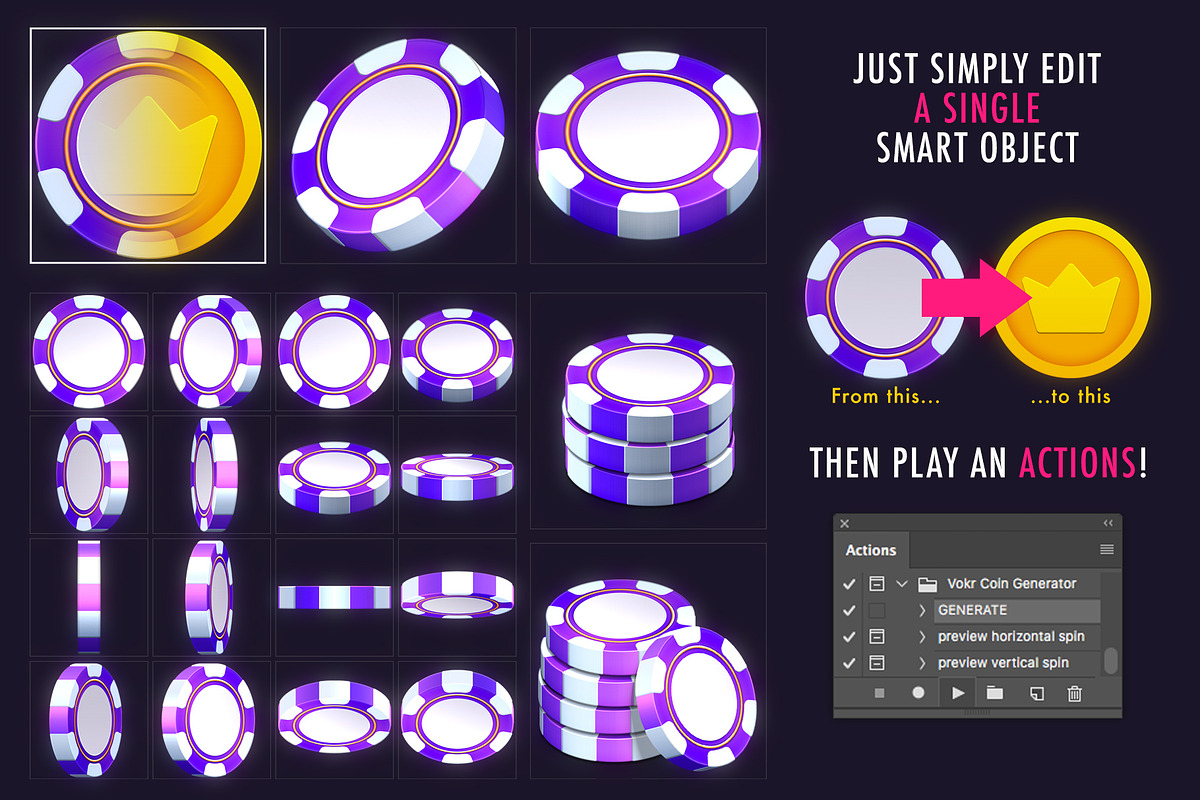 VOKR – Coins & Chips Factory, an Action Add-On by Weirdsgn Store (Photo 3 of 9)