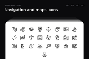 Navigation And Maps Icons