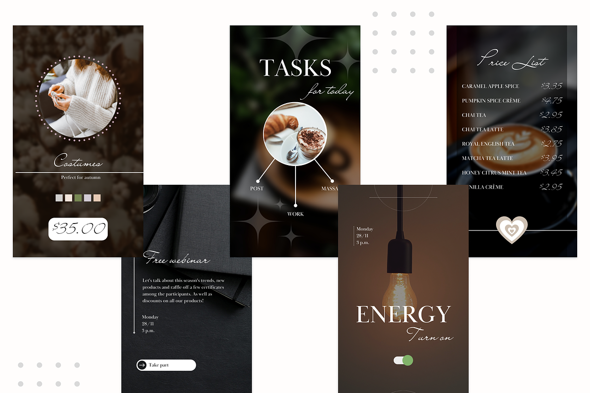 40 Templates for Instagram stories, a Social Media Template by uiux_Marty (Photo 3 of 7)