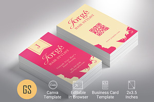 Hairstylist Business Card Template