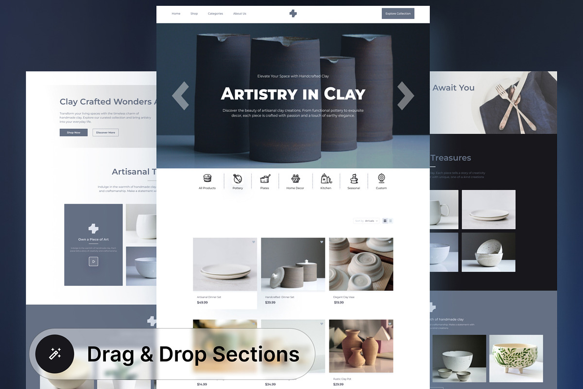 Bentuk - Handmade Crafts UI Kit, an UI Kit Template by hiddemaru (Photo 2 of 8)