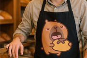 Capybara Baking Clipart Set, an Animal Illustration by Palau (Thumbnail 3 of 10)