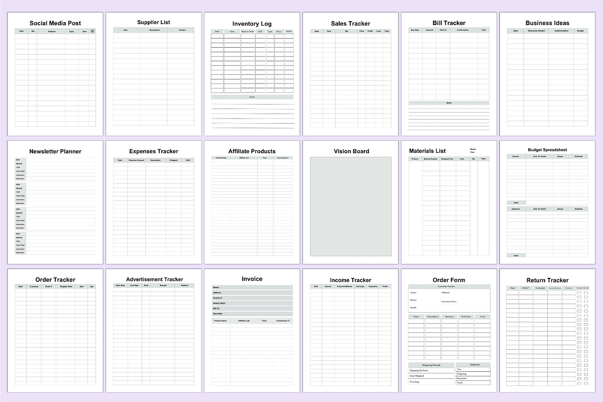 2025 Girl Boss Planner For Canva, a Stationery Template by Shumaya (Photo 4 of 7)