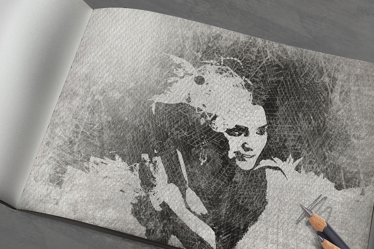 PENCIL SKETCH GENERATOR, a Pens & Pencil Mockup by the little wonder shop (Photo 5 of 5)