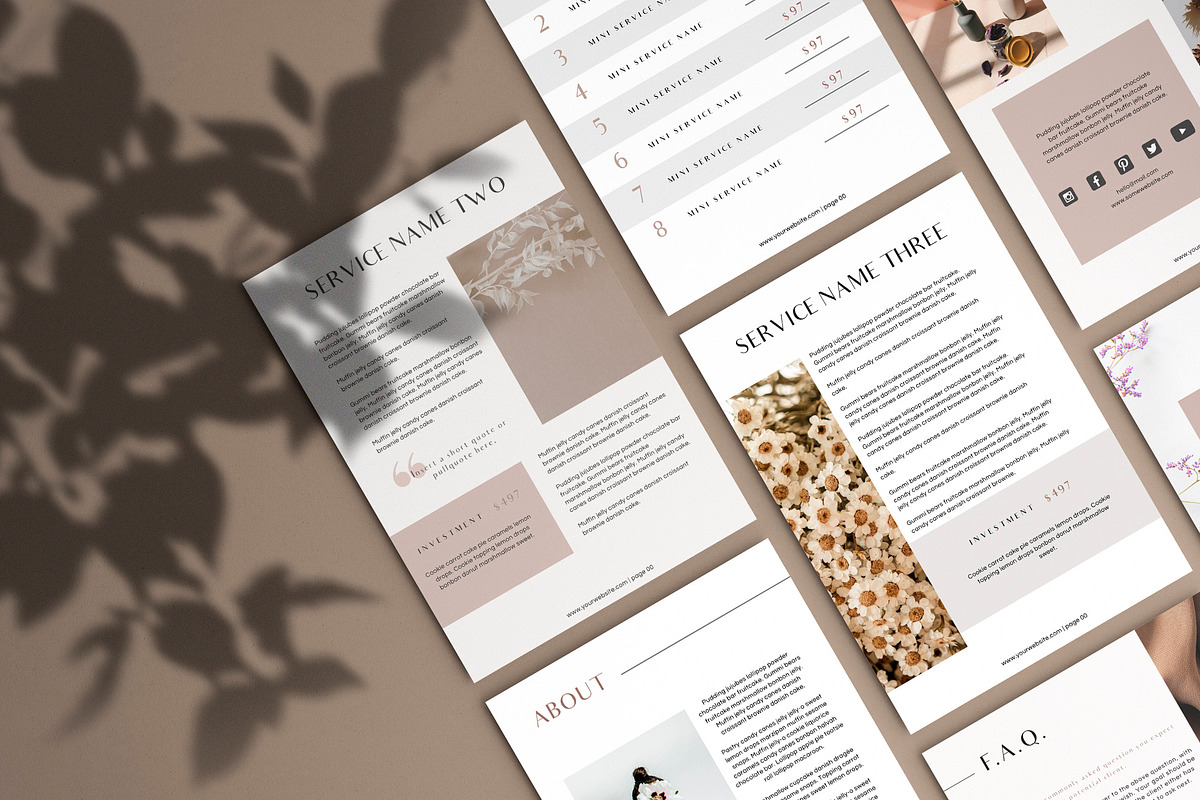 Price List Canva Template | EMMA, a Brochure Template by Studio Next (Photo 4 of 8)