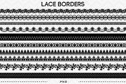 10 Lace Borders Clip Art III, an Illustration by AzmariDigitals (Thumbnail 2 of 2)