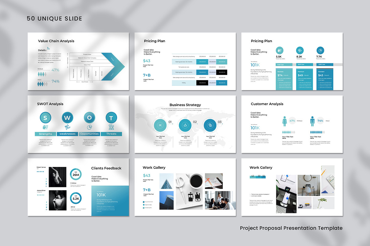 Business Proposal Presentation Templ, a Presentation Template by Slide-Agency (Photo 8 of 10)