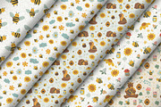 Cute bees, bears, flowers bundle, an Illustration by ann_etc (Thumbnail 7 of 12)