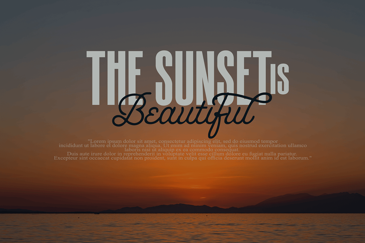 Modern Brush - Script And Sans Font, a Script Font by Luna Shop (Photo 5 of 7)