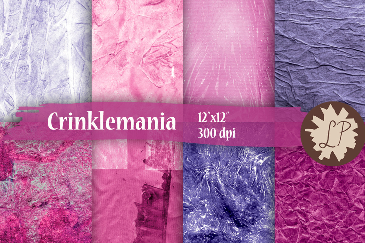 Crinkly Painted Papers, a Texture Graphic by Liz Plummer (Photo 1 of 5)