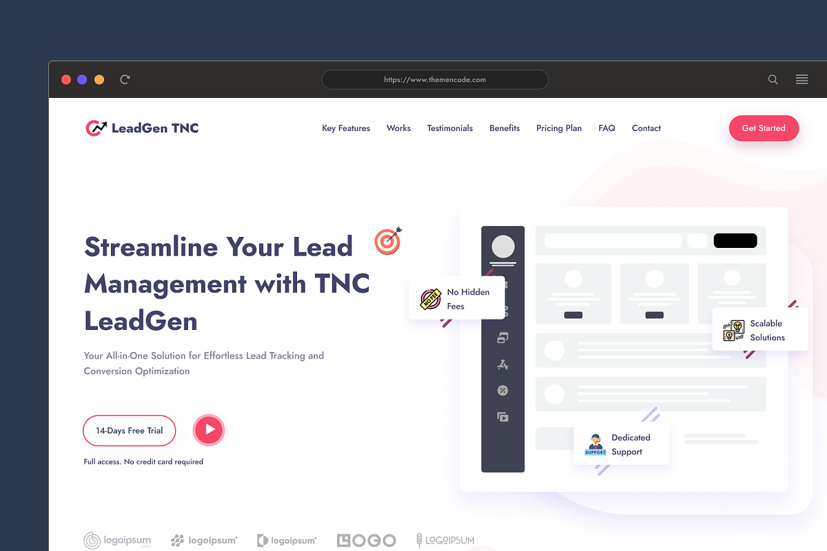 Leadgen - Saas Landing Page Template, a HTML Template by TNCFlow (Photo 4 of 5)