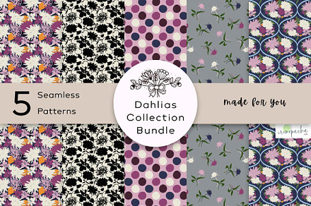 Dahlias Collection Pattern Bundle