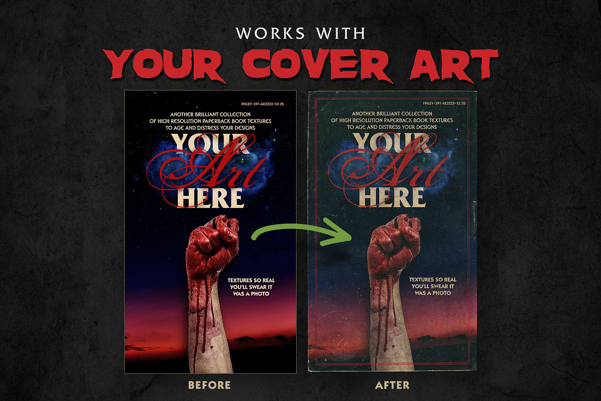 Worn 80s Paperback Book Textures 3, a Texture Graphic by Jeff Finley (Photo 5 of 6)