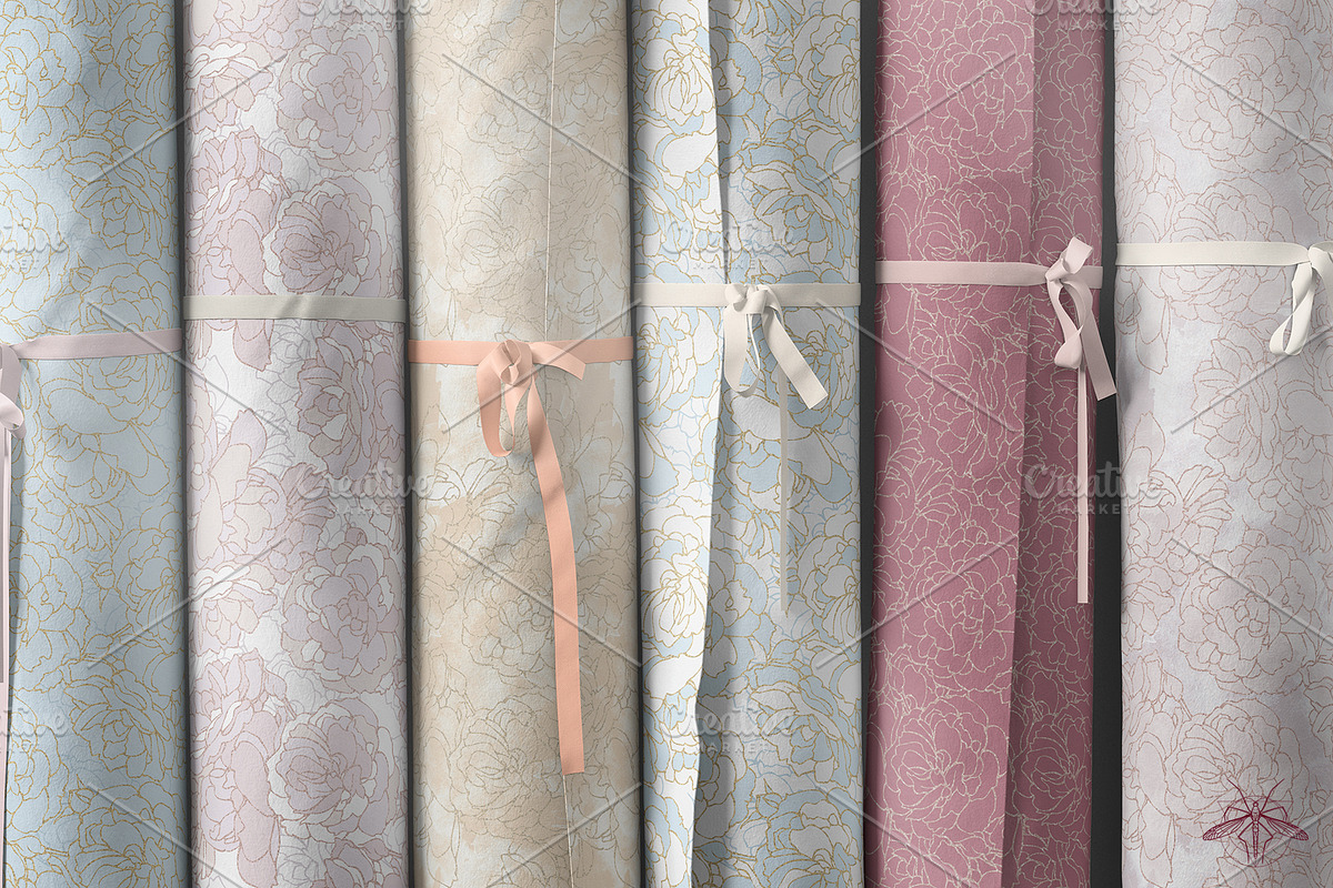 Misty Rose | Vector patterns, a Pattern Graphic by Tanya Vollar (Photo 3 of 10)