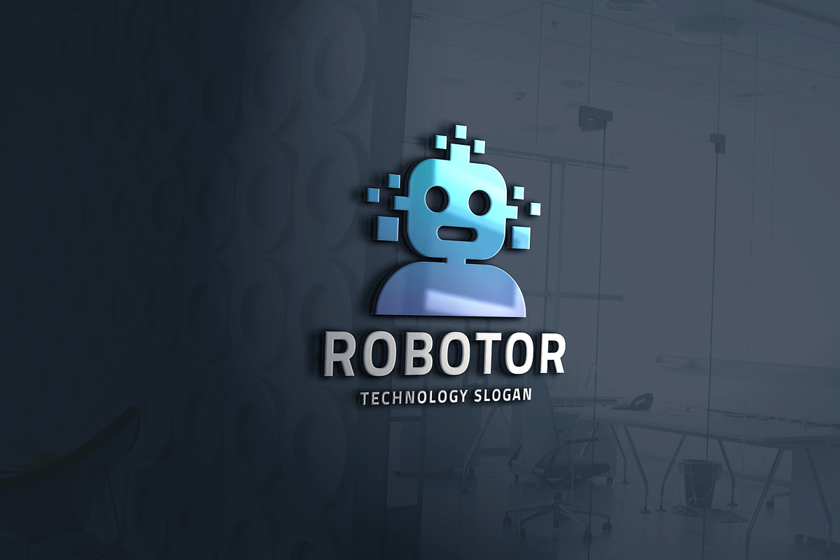 Robotor Ai System Logo, a Branding & Logo Template by Design_Planet (Photo 2 of 3)