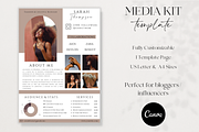 Blogger Media Kit Template Canva, a Marketing Template by Boltik Studio (Thumbnail 1 of 5)