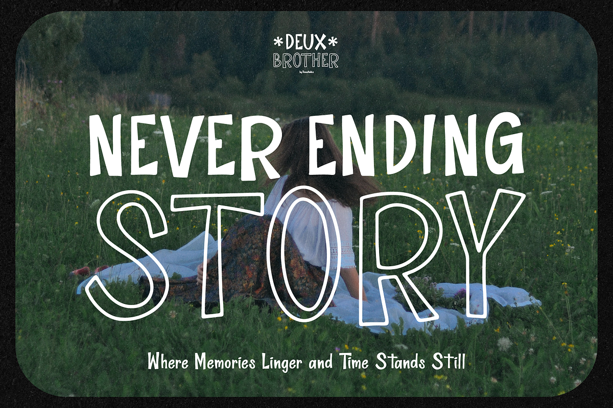 Deux Brother | Fun Display 2 Style, a Handwritten Font by Denustudios (Photo 2 of 15)