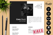 Modern Resume Design / CV - Liam, a Resume Template by Templates Design Co. (Thumbnail 1 of 17)