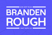 Branden Rough, a Sans Serif Font by Craft Supply Co. (Thumbnail 1 of 8)