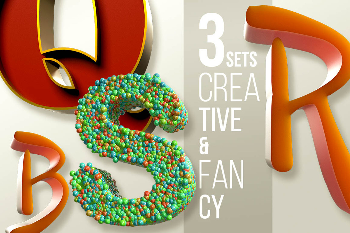 3D Lettering Mega Bundle 2 preview 3