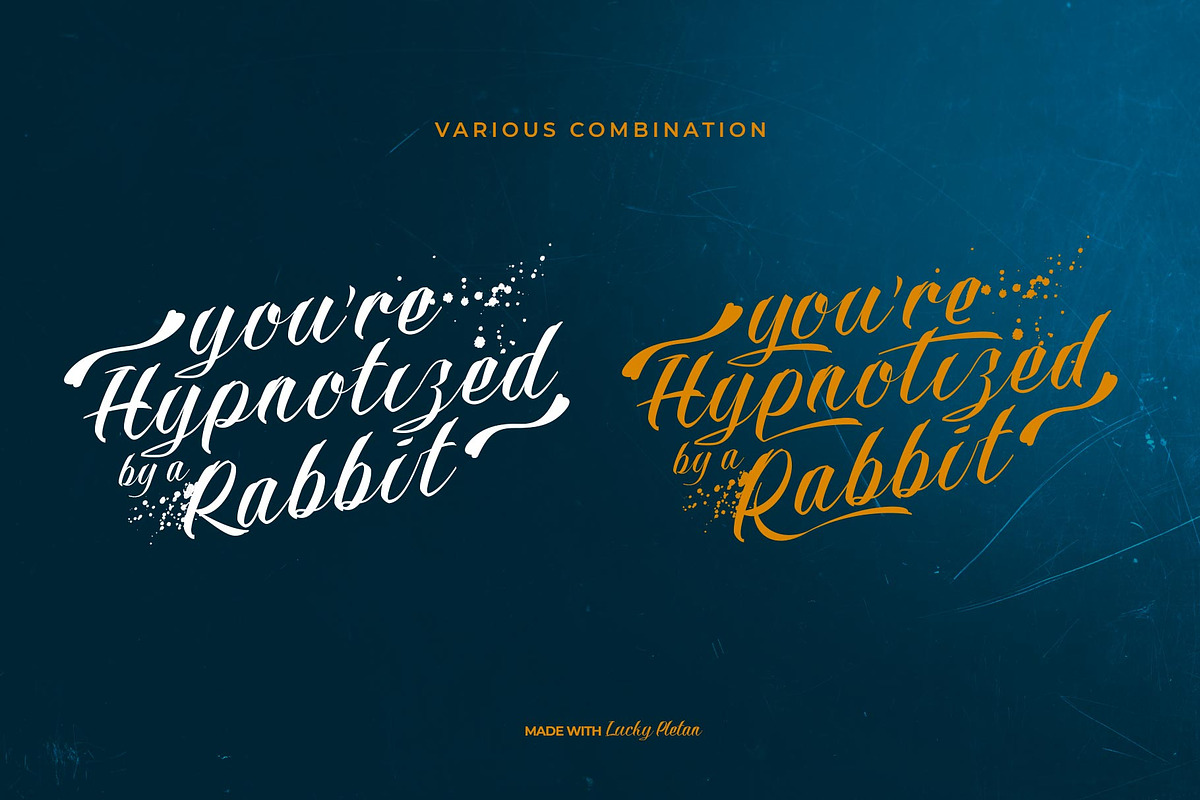 Lucky Pletan Typeface, a Script Font by alit design (Photo 8 of 15)
