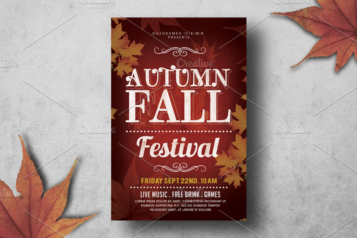 Autumn Fall Flyer, a Flyer Template by AyumaDesign
