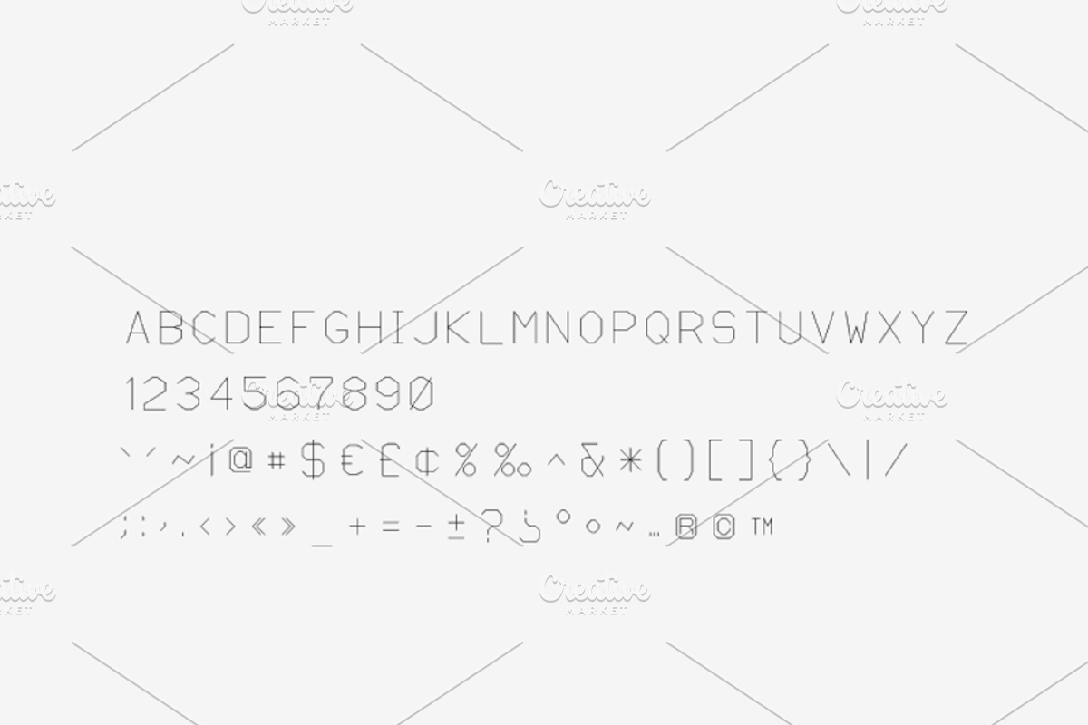 Motor - Laser, Craft Cutter Font preview 2