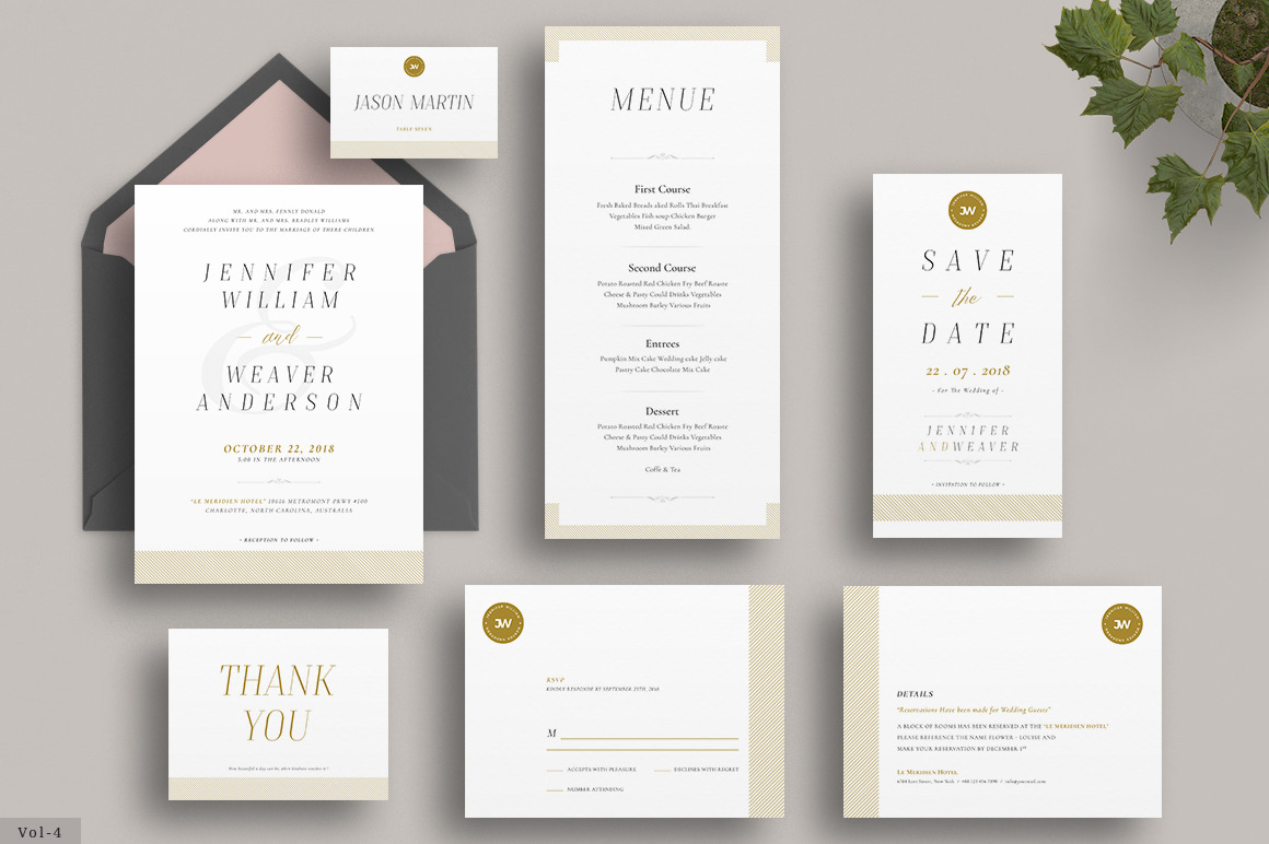 Wedding Invitation Suite, an Invitation Template by ThemeDevisers