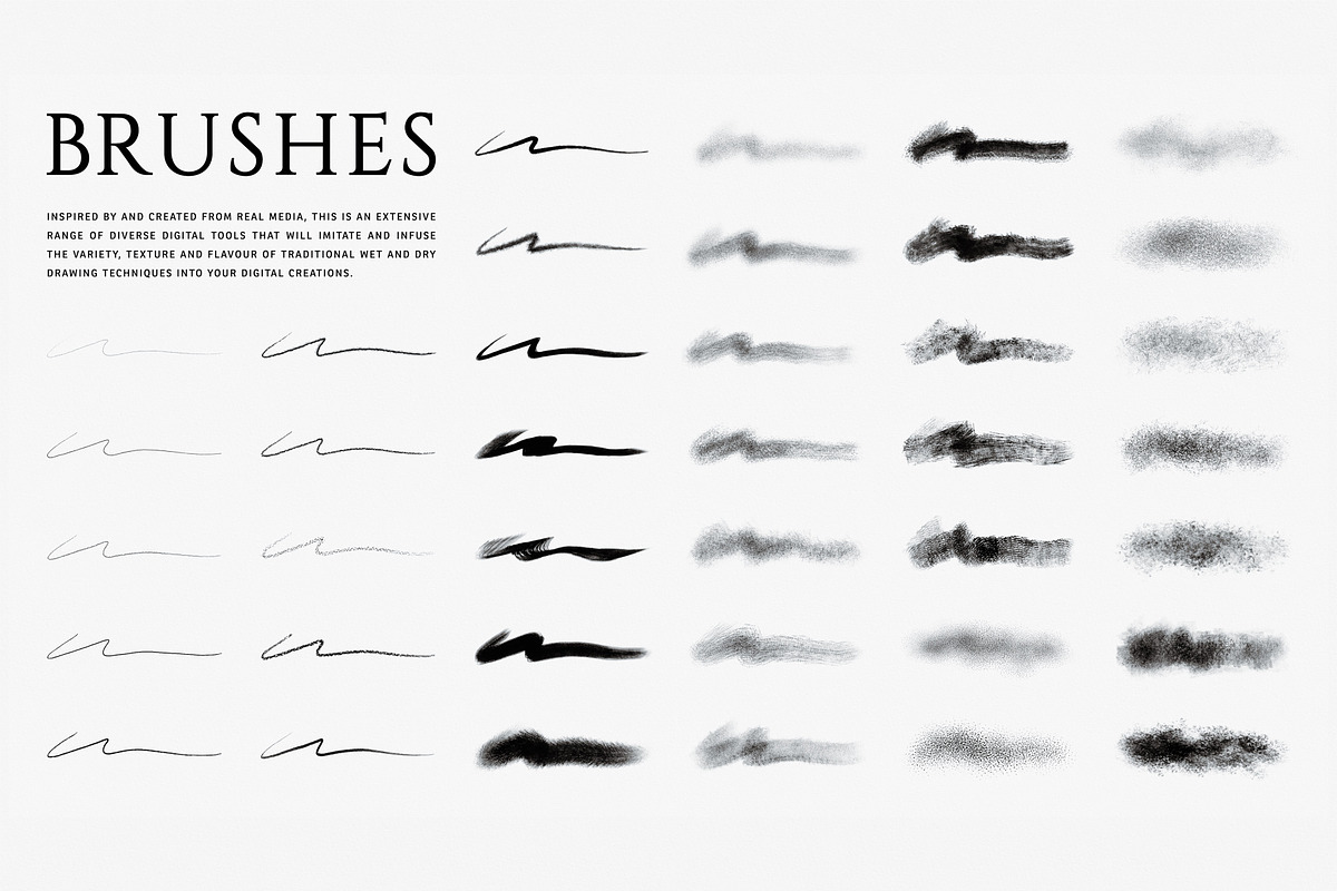 Drawing Essentials Digital Brushes, a Brush Add-On by Mike Nash Illustration (Photo 2 of 5)