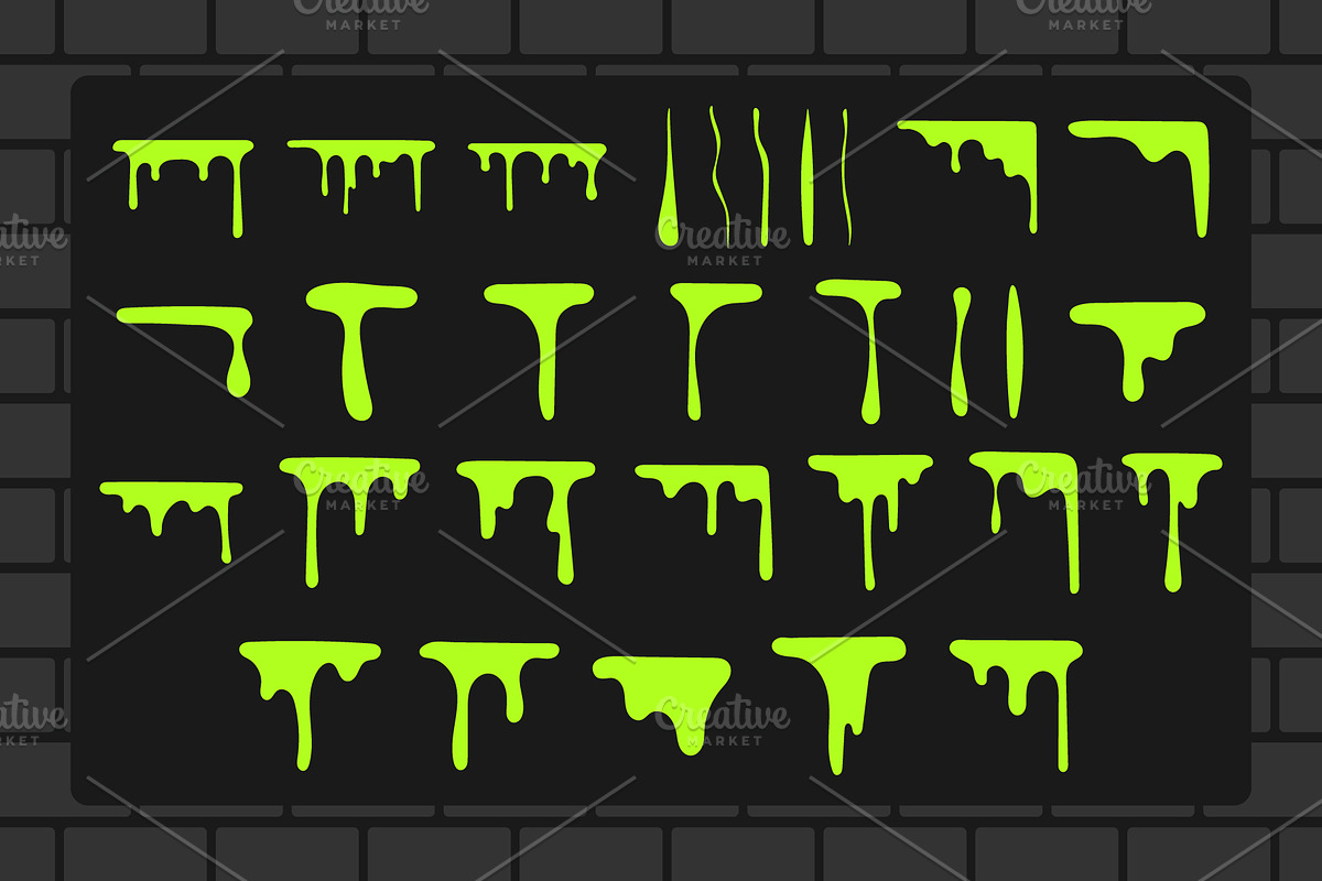30 Dripping Liquids, a Decorative Illustration by UoaHH (Photo 2 of 2)