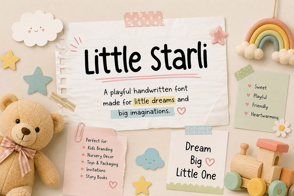 Little Starli, a Handwritten Font by Wow Magic (Photo 3 of 5)