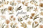 watercolor vintage botanical flowers, an Illustration by beatriceviyiwi (Thumbnail 5 of 10)