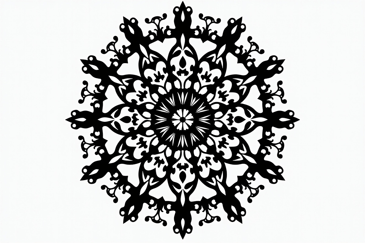 Mandala Laser Cut Files Bundle, an Illustration by yasushie (Photo 2 of 9)