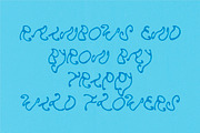 Mushroom Hand Drawn Psychedelic Font, a Handwritten Font by Madeline ODonoghue Design (Thumbnail 6 of 7)