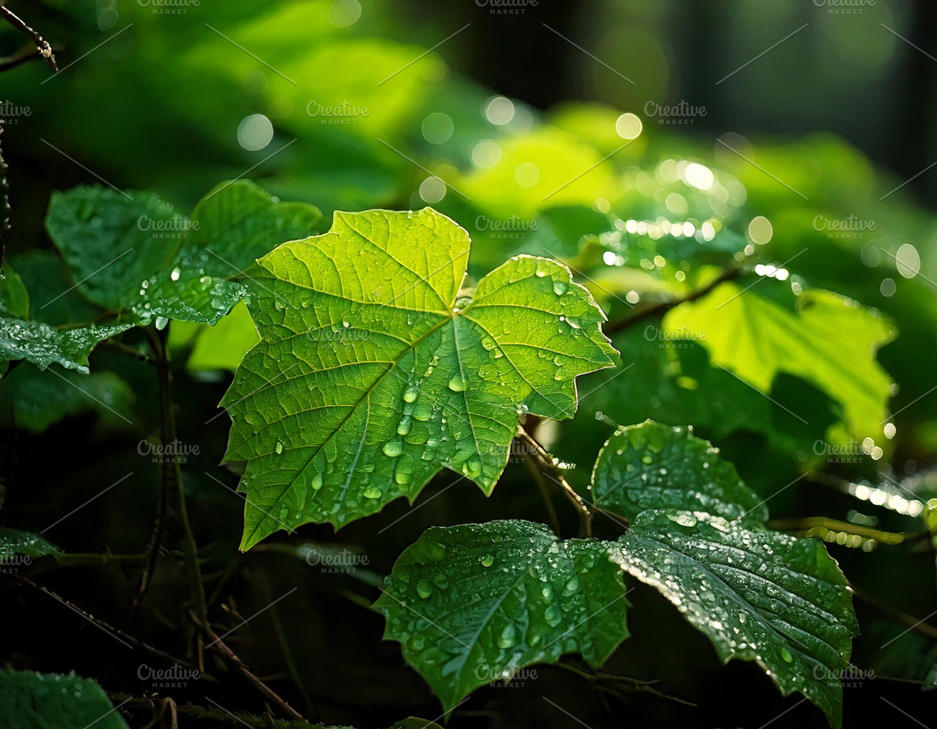 Green Leaves, a Nature Photo by Prince Cyber Graphics