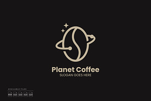Planet Coffee Logo, a Branding & Logo Template by Zeer Graphic