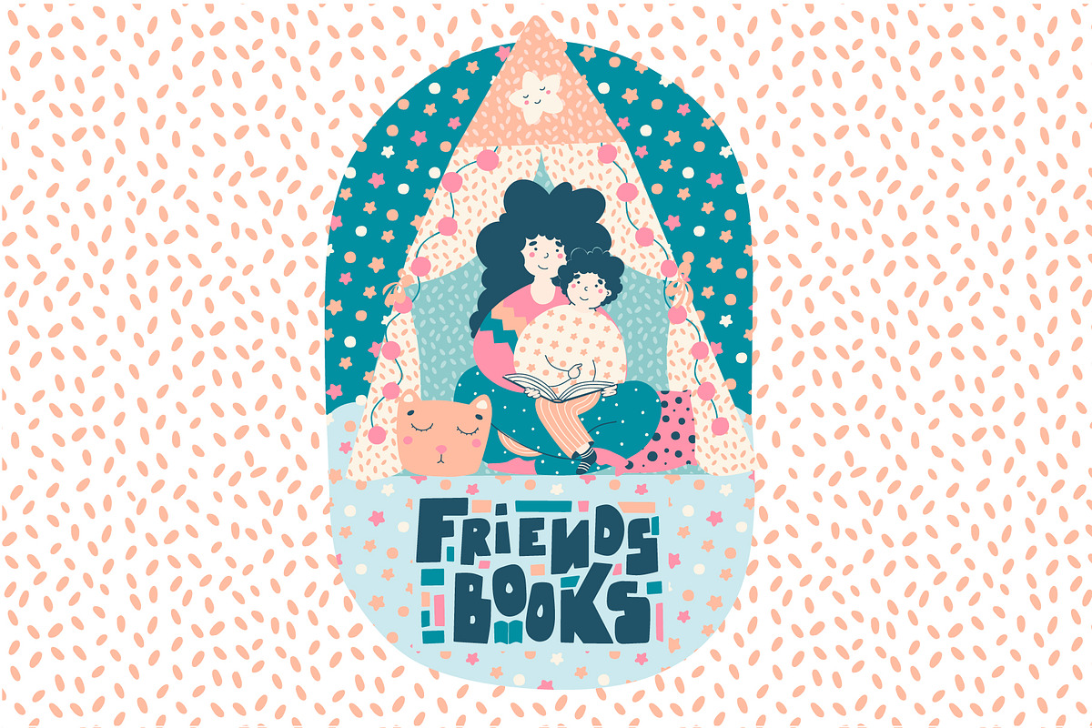 Literature Fans - cute illustration, an Education Illustration by LaVika (Photo 3 of 8)