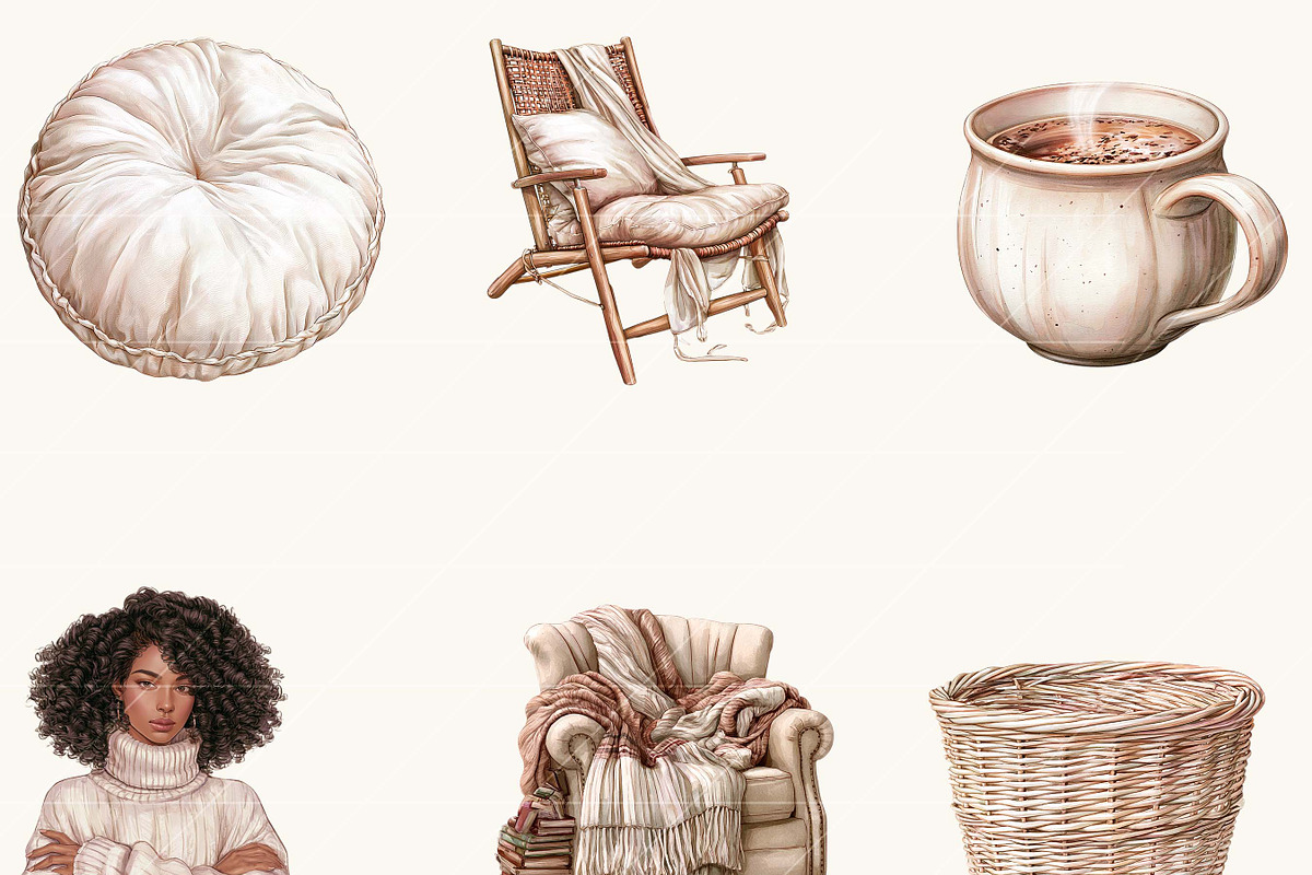 Black Neutral Planner Clipart Bundle, a Person Illustration by BusyDaydesign (Photo 3 of 9)