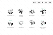Business value icons, an Outline Icon by Vineta Rendon (Thumbnail 6 of 7)