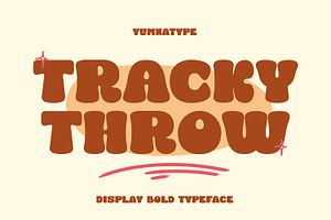 Tracky Throw, a Symbol Font by yumnatype