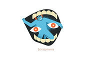Mental disorders, psychological set, a Person Illustration by PaperTrident (Thumbnail 4 of 12)