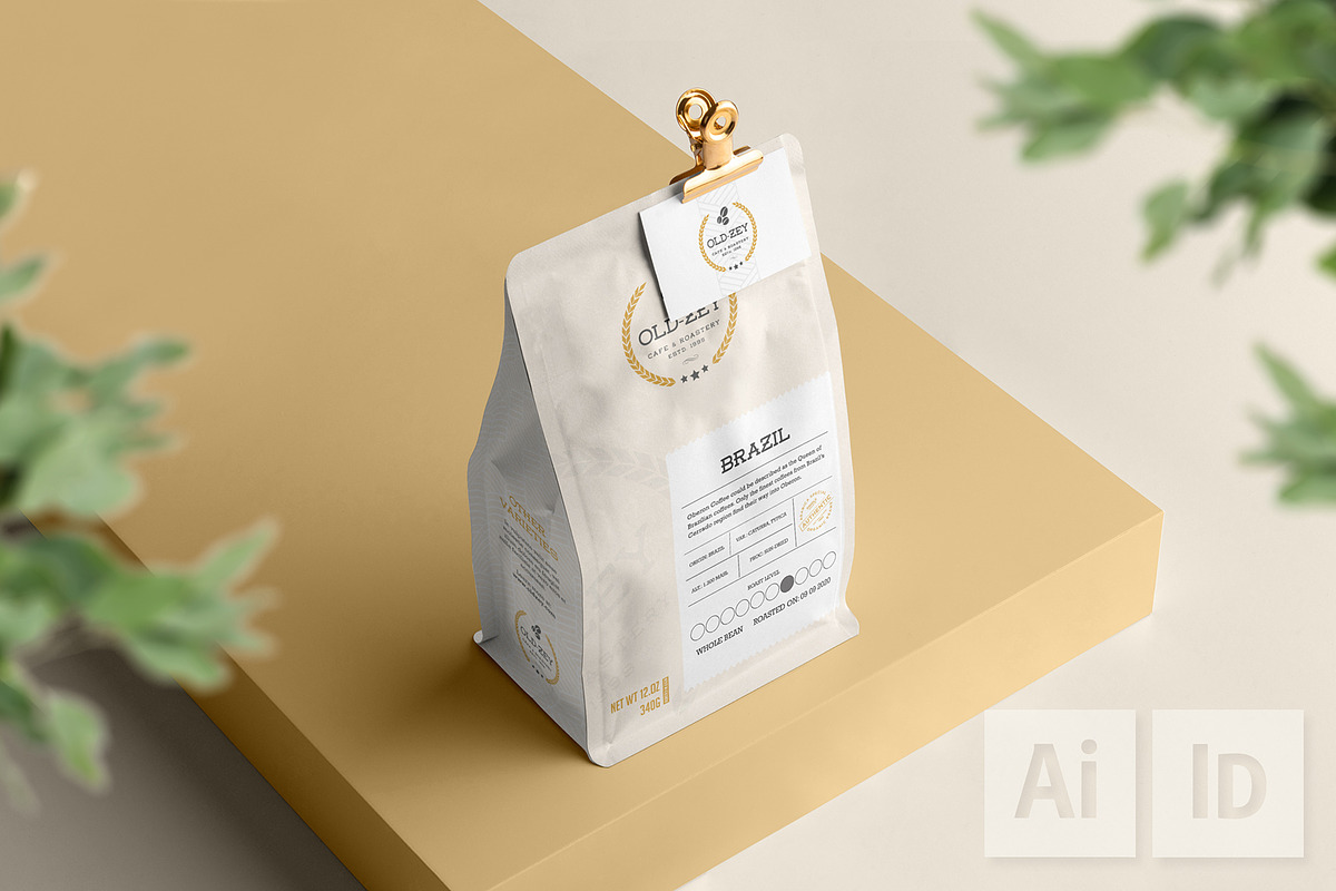 Old Zey Coffee Bag Special Duo, a Marketing Template by fisihsani (Photo 1 of 7)