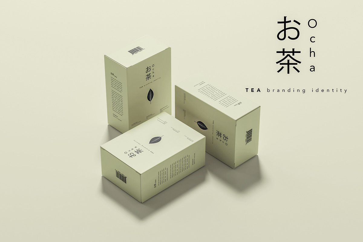 Ocha - Tea Branding Mockup Set, a Packaging Mockup by pmvch (Photo 1 of 14)