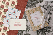 Old Winter Atelier Christmas Paper, a Background Graphic by Muse Artist (Thumbnail 13 of 13)