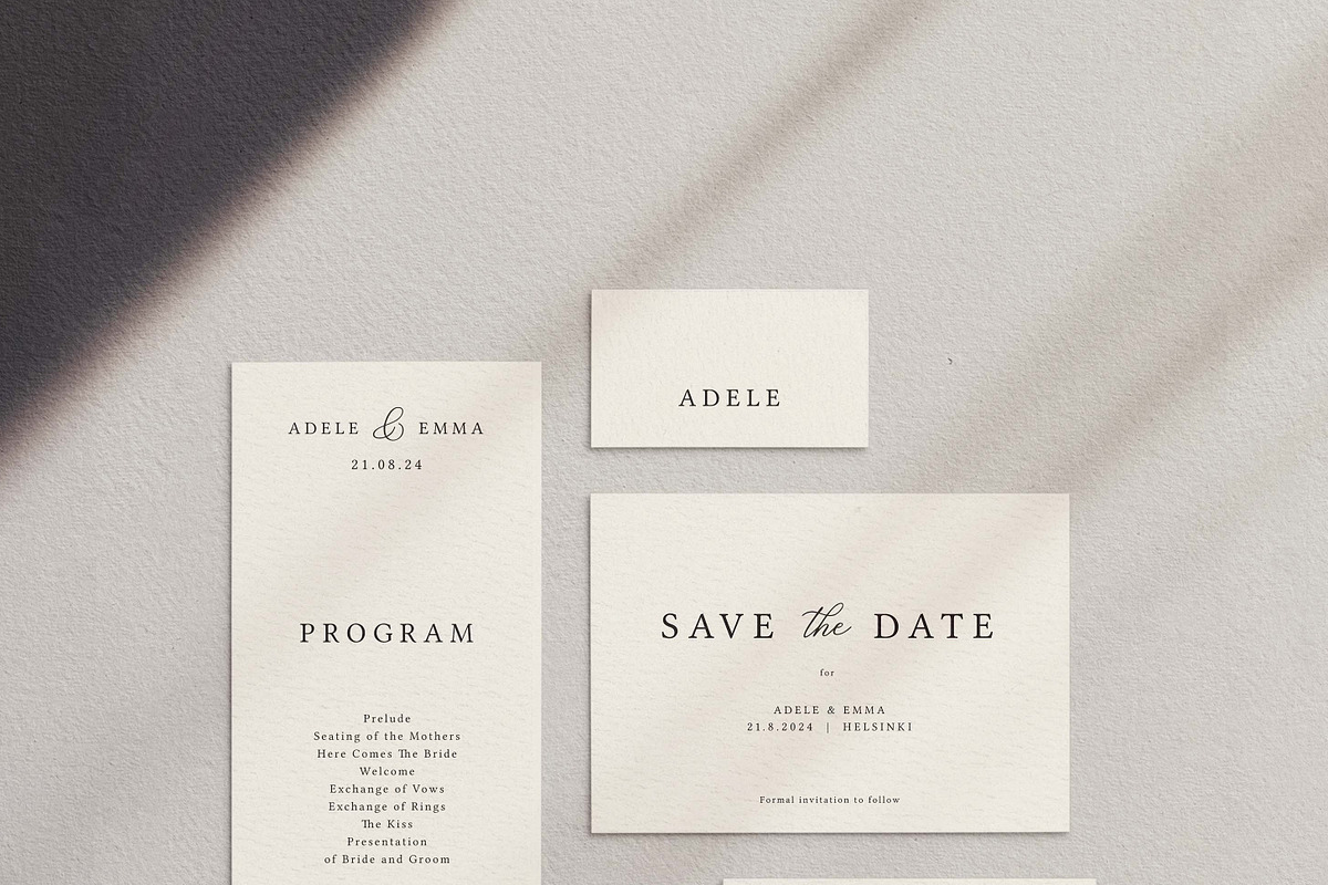 MODERN LUXURY WEDDING | 50 cards, an Invitation Template by Crocus Paperi (Photo 9 of 11)
