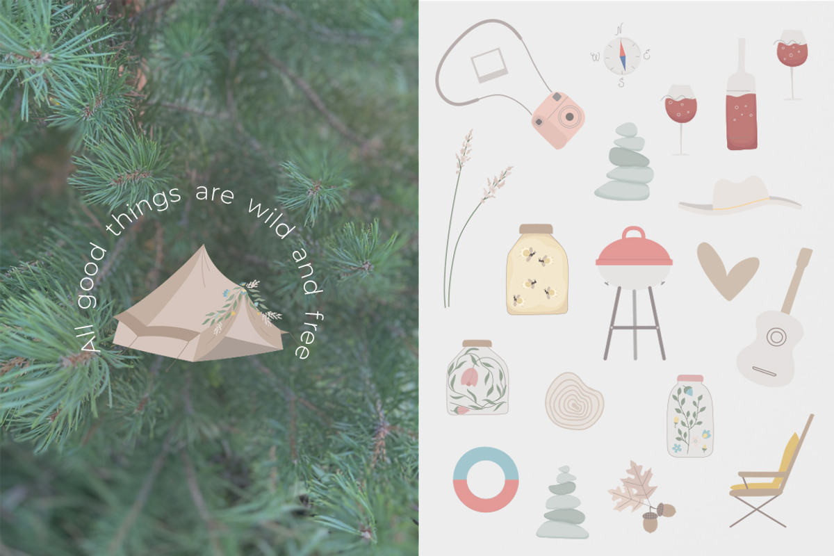 Glamping houses, nature & signposts, an Animal Illustration by Purrga (Photo 6 of 10)