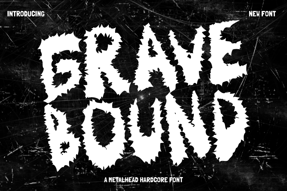 Gravebound Hardcore Font, a Font by PutraCetol Studio (Photo 1 of 5)